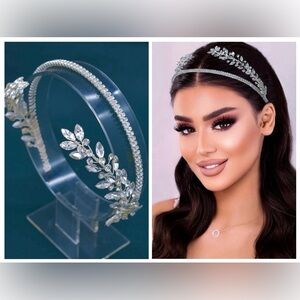 Silver Gemstone Sparkly Headband
